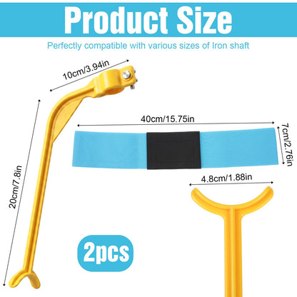 Sorcristy Golf Training Wrist Hinge and Swing Correcting Arm Band, Golf Swing Training Aid for Golfers Beginners Arm Elbow Posture Teaching Accessory for Club Practice