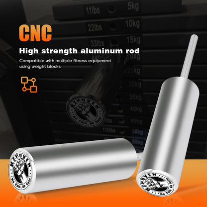 hzhdven Weight Stack Pin Extender for Gym Cable Machine & Home Gym, Allowing Additional Olympic Weight Plates, Made of Durable Steel for Secure and Long-Lasting Use, Ø 10 mm