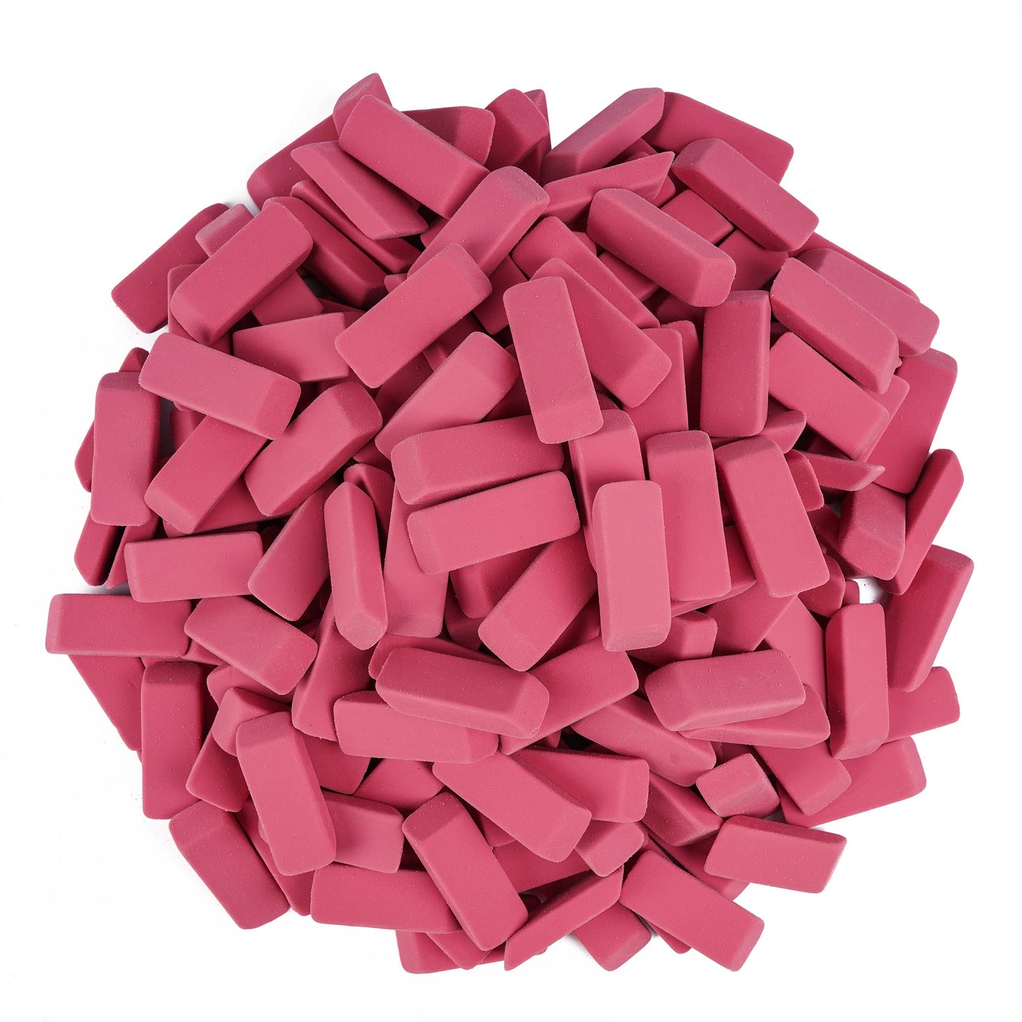 200 Pack Pink Erasers Bulk Latex-Free Soft Erasers Pencil Erasers for Students Teachers and School and Office Supplies