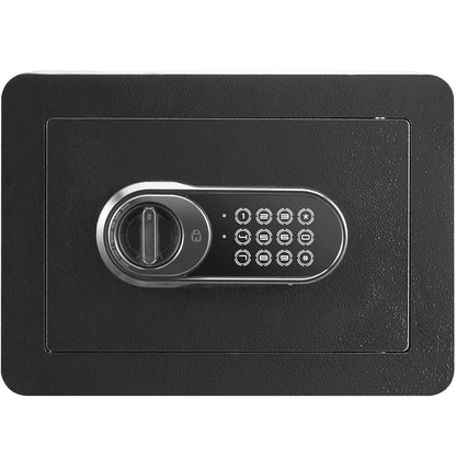 VEVOR Safe Box with Digital Keypad and 2 Keys, 0.5 Cubic Feet, Steel Security, Cabinet with Fire-proof Bag, Protect Cash, Gold, Jewelry, for Home, Hotel,13.8"Wx9.8"Dx9.8"H
