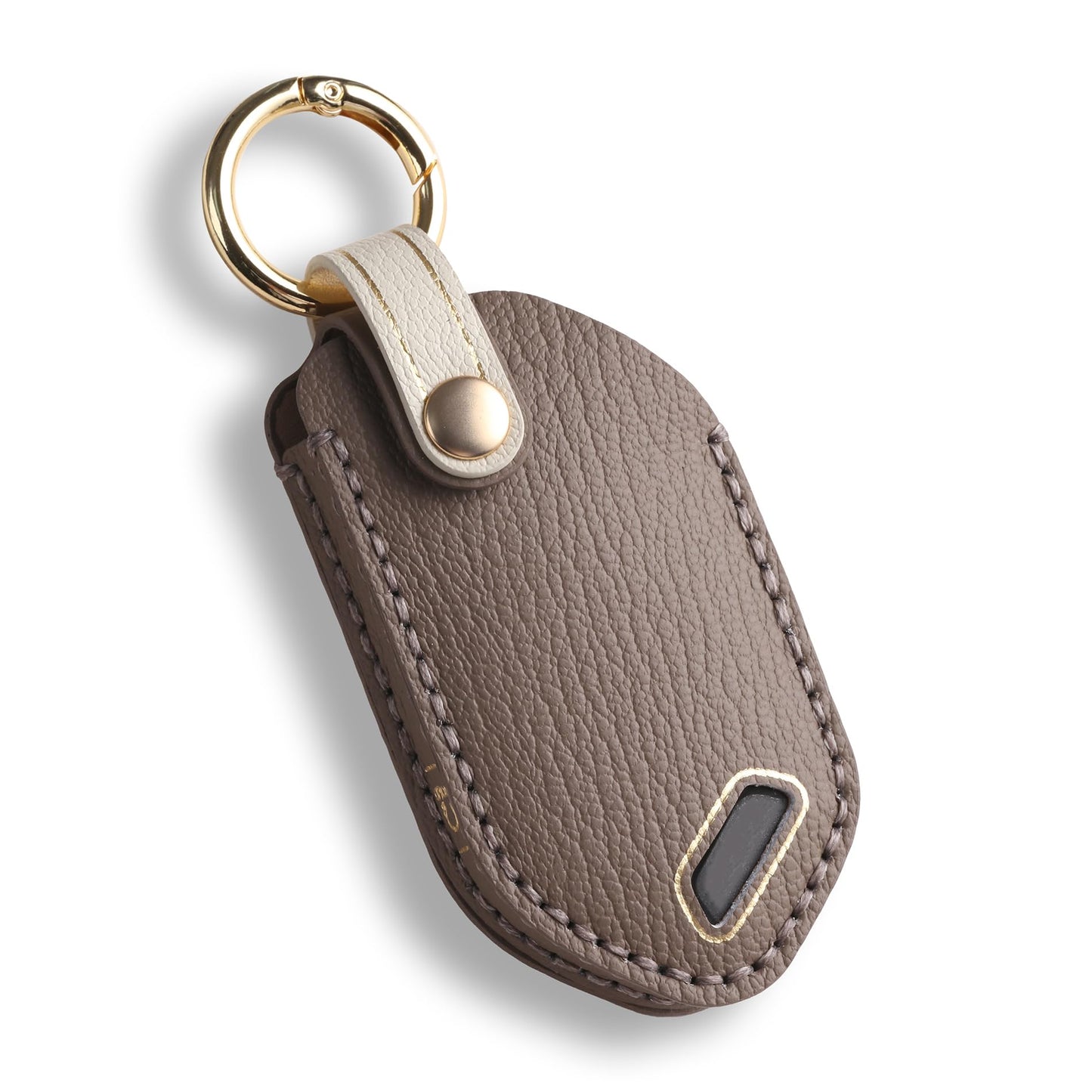 Hontumax Premium Leather 5-Button Key Fob Cover Case for KIA Telluride 2023-2025, Sorento 2024-2025, EV9 2024-2025, K4 2025, K5 2025, Carnival 2025 Key Fob Holder (Brown)