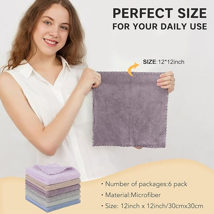 SUNLAND Microfiber Face Cloth Reusable Makeup Remover Facial Cleansing Towel