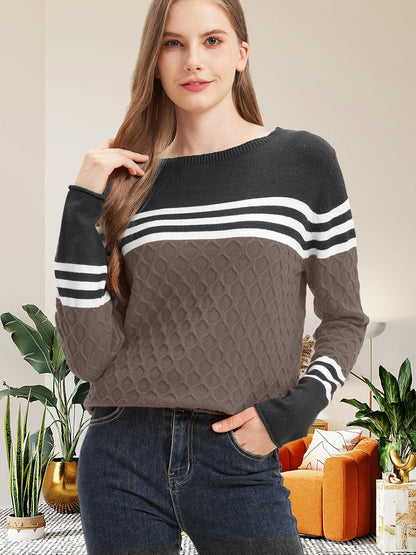 Womens Sweaters Fall 2025 Fashion Boho Trendy Lightweight Pullover Crew Long Sleeve Cute Tops for Women Winter Outfits