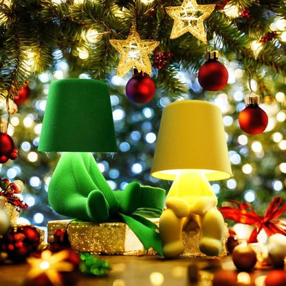 Modern Creative Design Table Lamp for Youth: Rechargeable Cute Light for Kids Child Teen -Bedside Lamps for Nightstand- Gift for Birthday Christmas Halloween Easter， 3-Color Dimmable.