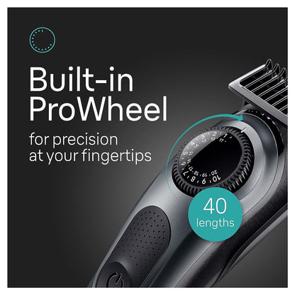 Braun All-in-One Men's Shaving Kit Series 5 5490, 9-in-1 Beard, Face, Nose, Ear Trimmer, Hair Clippers, Body Groomer and Manscaping