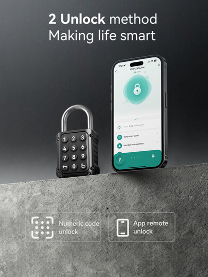 NexusLab Combination Lock, Locker Lock & Gym Locker Lock with TUYA App, High-Security, IP67 Rated, Zinc Alloy Anti-Corrosion, Perfect for Gym/School Locker, Privacy Safe