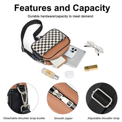 CLUCI Crossbody Bags for Women Trendy, Vegan Leather Shoulder Handbags，Purses for Women with Adjustable Wide Strap