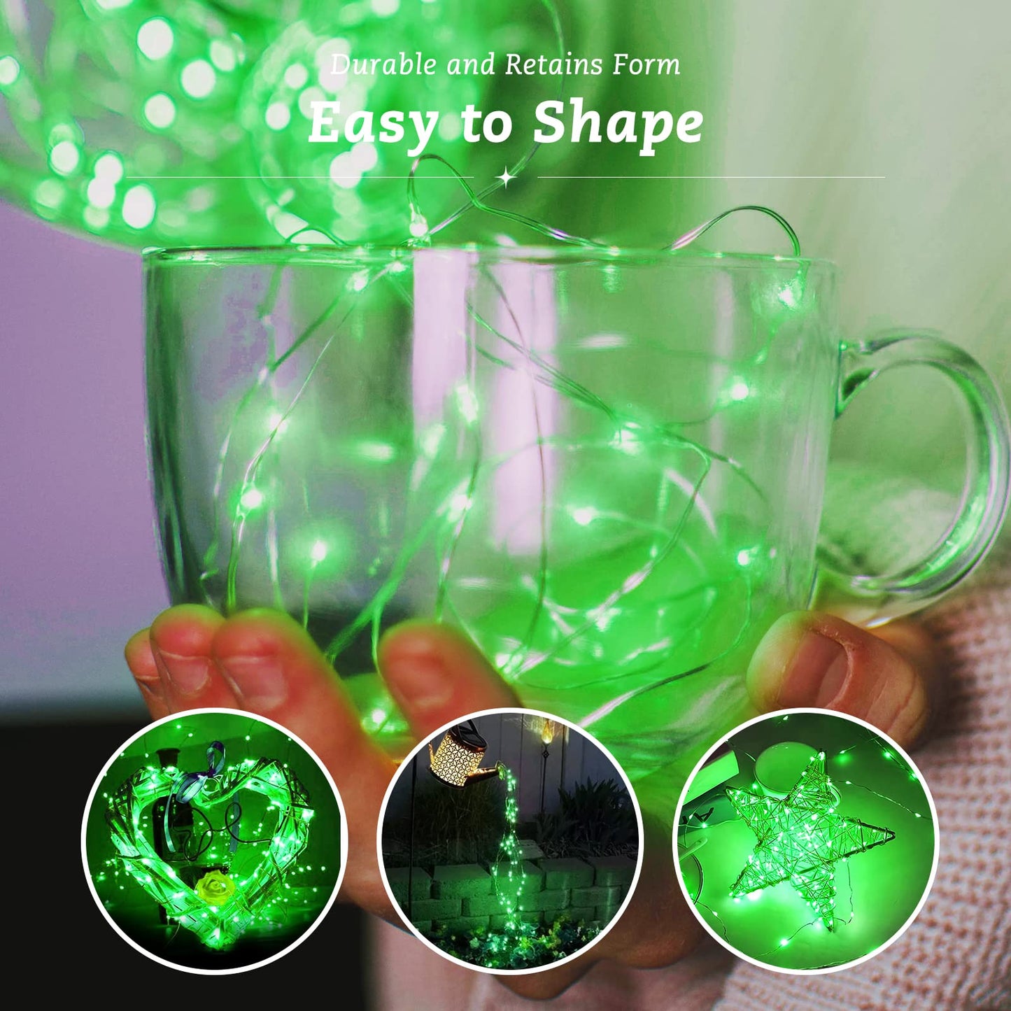 Rivokeer 12 Pack Fairy Lights Battery Operated String Lights，7FT 20LED Waterproof Silver Wire Christmas Lights Outdoor,Firefly Mini Lights for Bedroom Party Birthday Wedding Indoor Decorations.