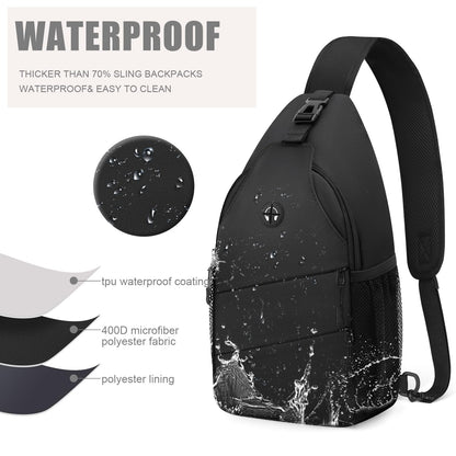 Crossbody Bags for Women Men Trendy Sling Bag Bakpack Casual Chest Bag with Convertible Shoulder Strap