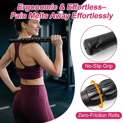 ZanLLW Massage Roller, Muscle Roller Stick, Neck Massager Roller, Therapy Stick for Legs, Calf, Thigh, Lipo Roller for Muscle Relief, Massage Rolling Pin for Trigger Points, Help Sore Muscle Recovery