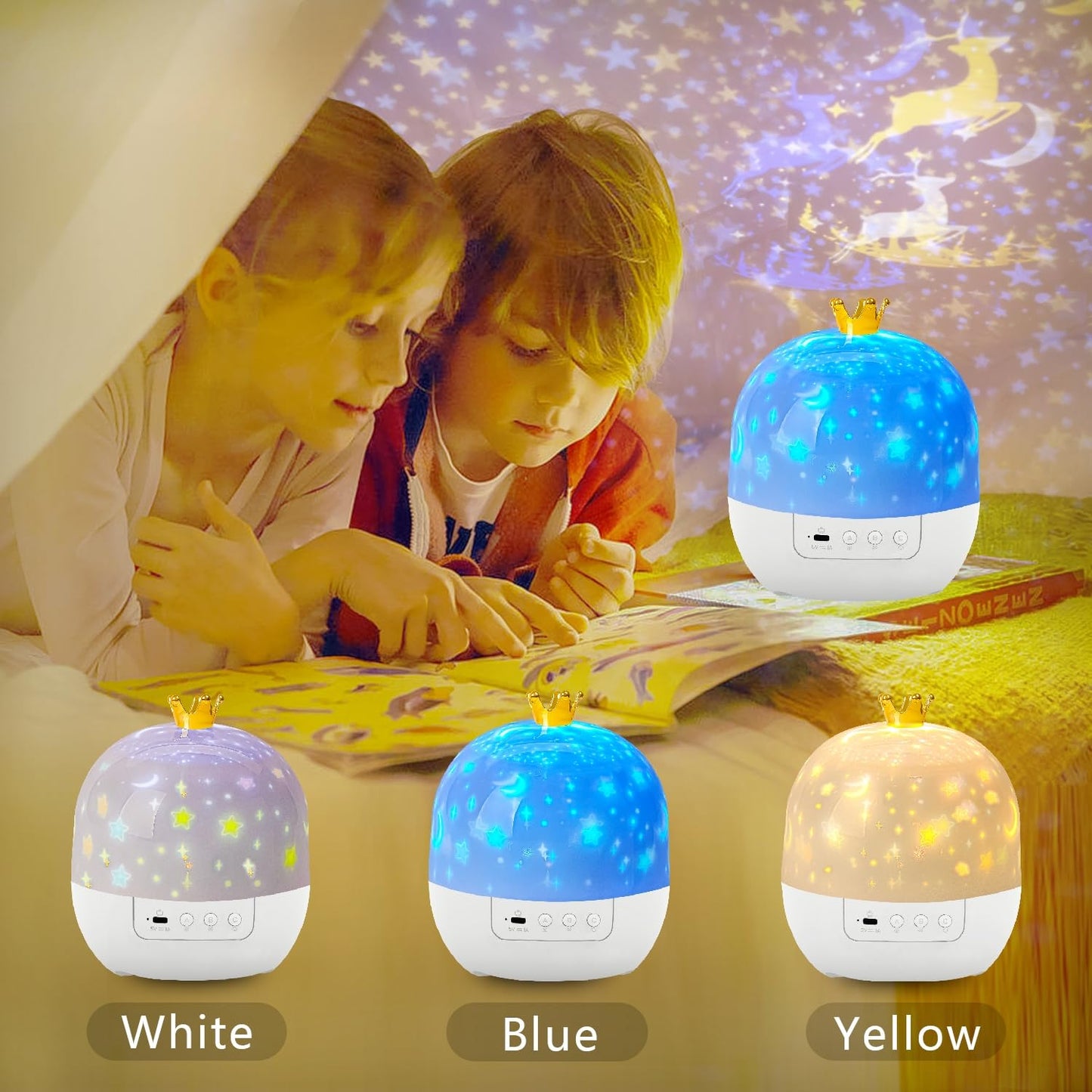 21 Sets of Films, Projector Night Light for Kids Bedroom, Ceiling, Remote Control & Bluetooth Speaker, Baby Night Light Projector, Star Galaxy Projector for Baby Girls, Christmas, Nursery, Room Decor