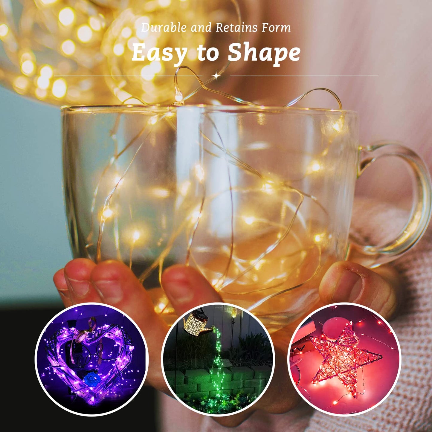 Rivokeer 12 Pack Fairy Lights Battery Operated String Lights，7FT 20LED Waterproof Silver Wire Christmas Lights Outdoor,Firefly Mini Lights for Bedroom Party Birthday Wedding Indoor Decorations.