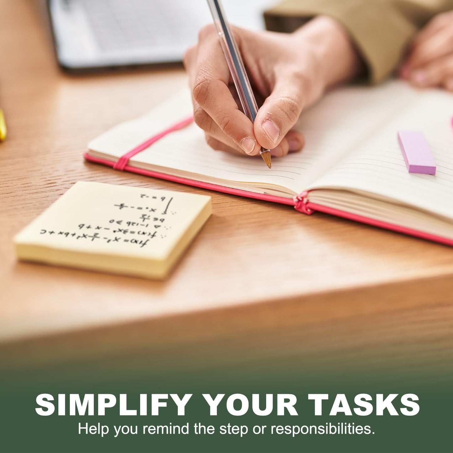 M&G Sticky Notes 3 x 4 Inch, 6pcs Note Pads Sheets Self-Stick Strong Sticking Power for Home Office Classroom Books Papers Notebook, White Square Grid