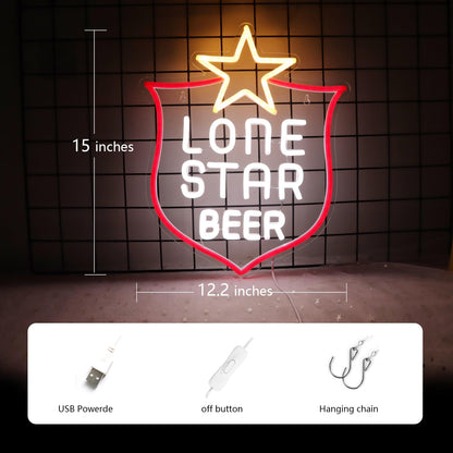 JFLLamp Crs LIGHT Neon Signs for Wall Decor Neon Lights for Bedroom Led Signs Suitable for Man Cave Bar Pub Restaurant Christmas Birthday Party Gift Led Art Wall Decorative Crs Light Bar Sign, 5V Usb Power, 17*11 Inch(Azure+red+white）