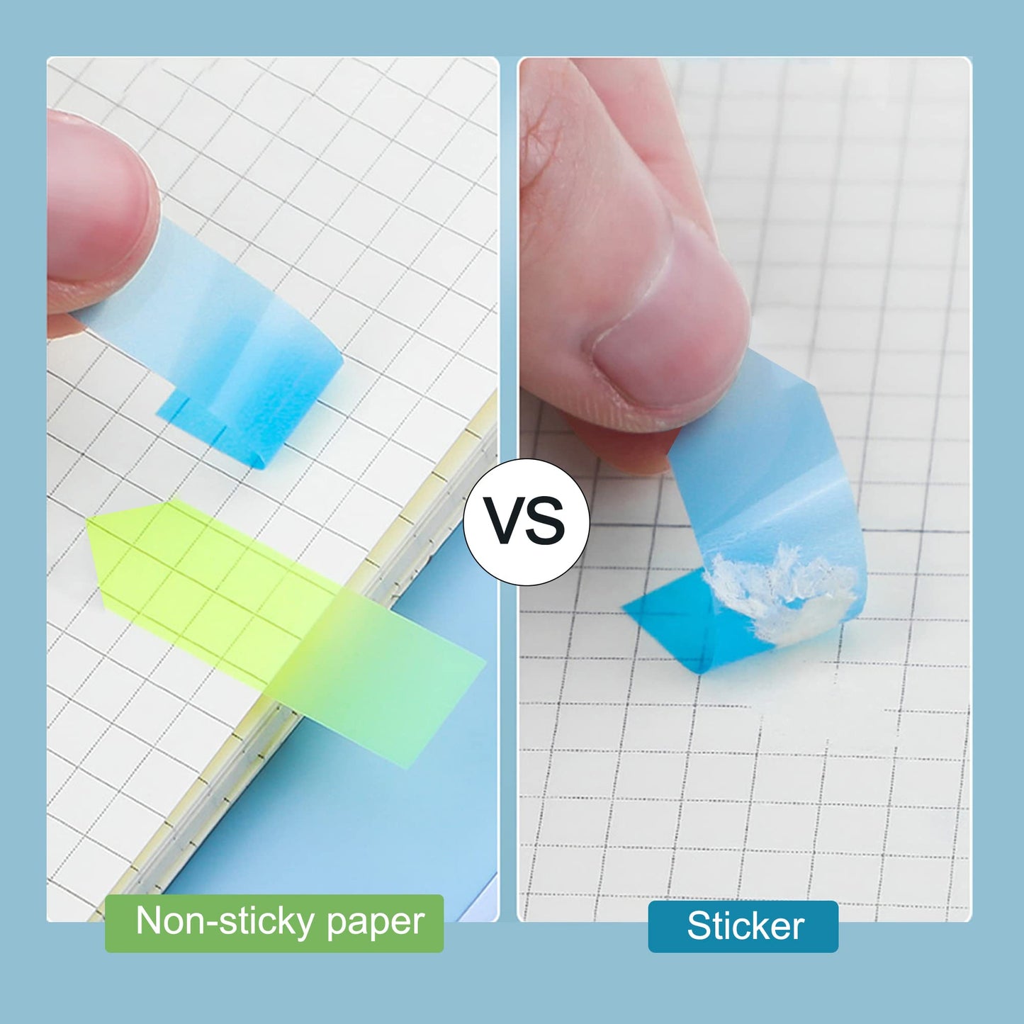 Ericter 2400 Pcs Sticky Tabs Page Markers Sticky Index Tabs, Arrow Flag Tabs - 10 Primary Color Tabs Page Flag Markers Bookmarks