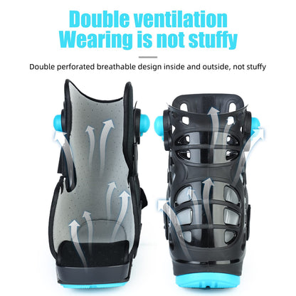 Medical Inflatable Walking Boot, Air Cam Walker Fracture Boot, Short Orthopaedic Boot for Sprained Ankle, Foot Pain Recovery, Stress Fracture, Broken Foot, Achilles Tendonitis Black (Medium)
