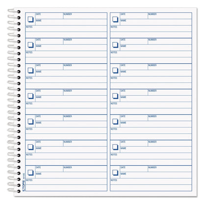 TOPS 44165 Voice Mail Log Book, 8 1/2 X 8-1/4, 1,400-Message Book
