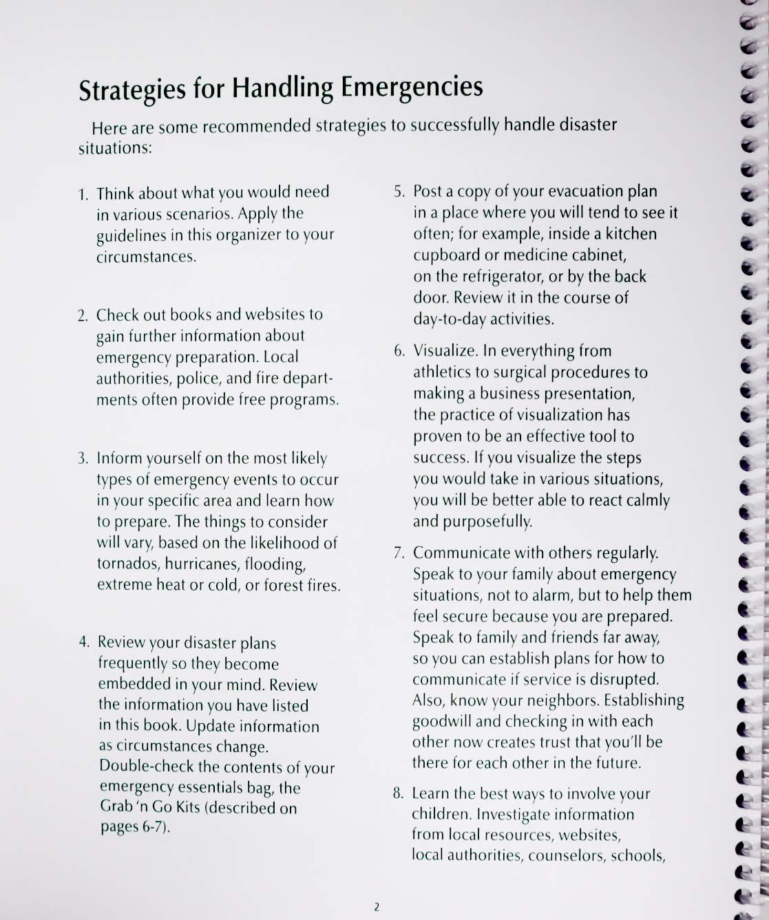 The Essential Information Organizer - All Of Your Critical Household and Financial Information In One Place - Spiral Bound 10x8