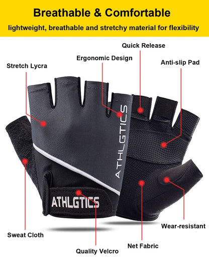 Workout Gloves for Women & Men, Gym Gloves for Working Out & Fitness