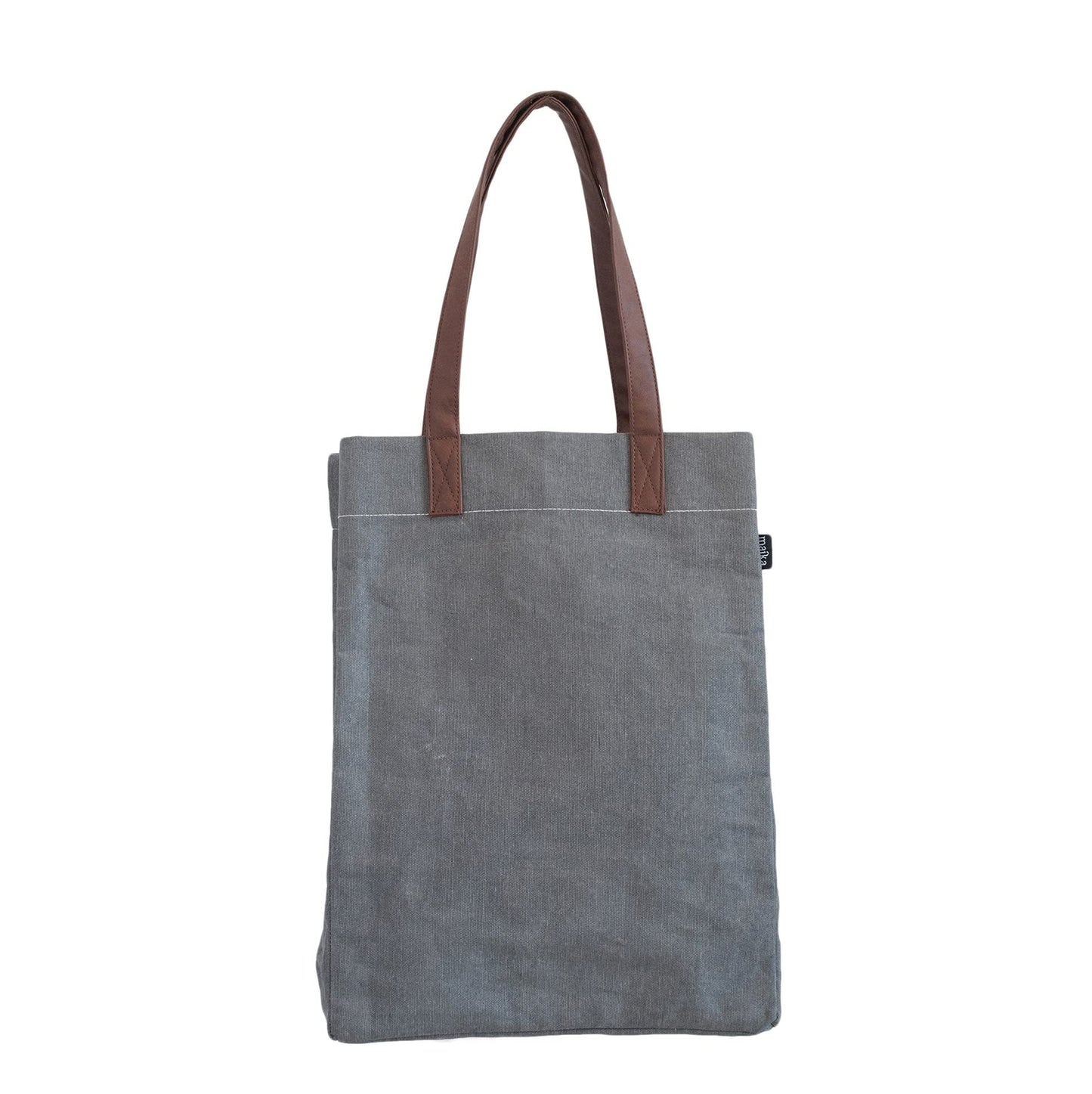 MAIKA Recycled Canvas Market Tote Bag, Waxed Ash
