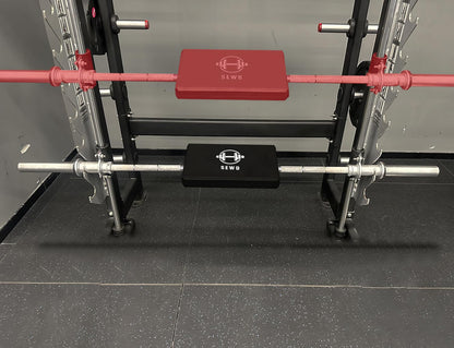 Turns Any Squat Rack into Hip Thrust Machine by SEWD – Hip Thrust Bench Back Pad Fits Olympic Barbell Bar – Multifunctional Workout Pad for Hip Thrust, Bench Press, Plank, Glute Bridge and Push Ups.