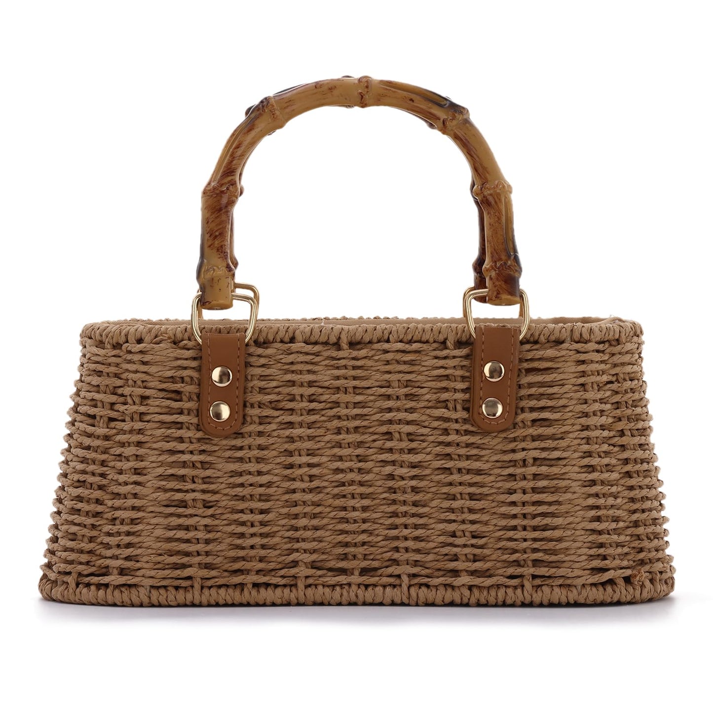Lanpet Straw Woven Handbags Handmade Summer Beach Bags Wicker Rattan Crossbody Bag for Vacation