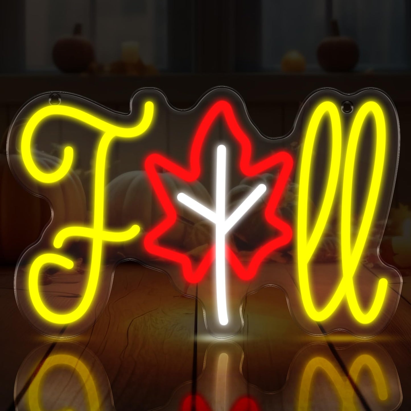 Fall Neon Sign Hello Fall Maple Neon Light for Wall Decor Thanksgiving LED Neon Sign Decorations for Autumn Room Bedroom Table Wall Decor Kids Holiday Gift USB Powered