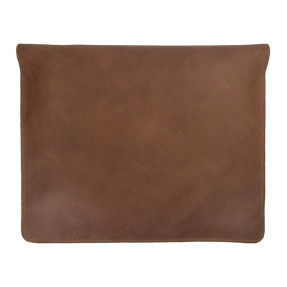 Hide & Drink, Slim Portfolio, Narrow Document Holder, Flat Messenger Case, Multipurpose Office Accessory, Full Grain Leather, Handmade, Single Malt Mahogany
