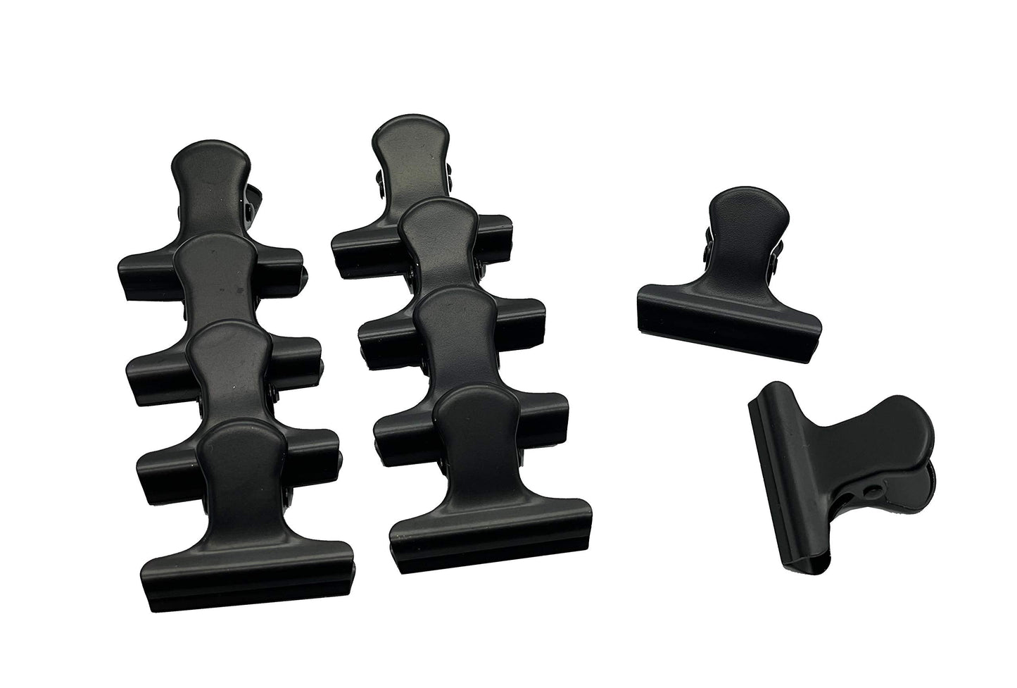 Small Metal Bulldog Clips, 30 Pack 1.18 Inch Stainless Steel Metal Hinge Paper Clips Clamps (Black)