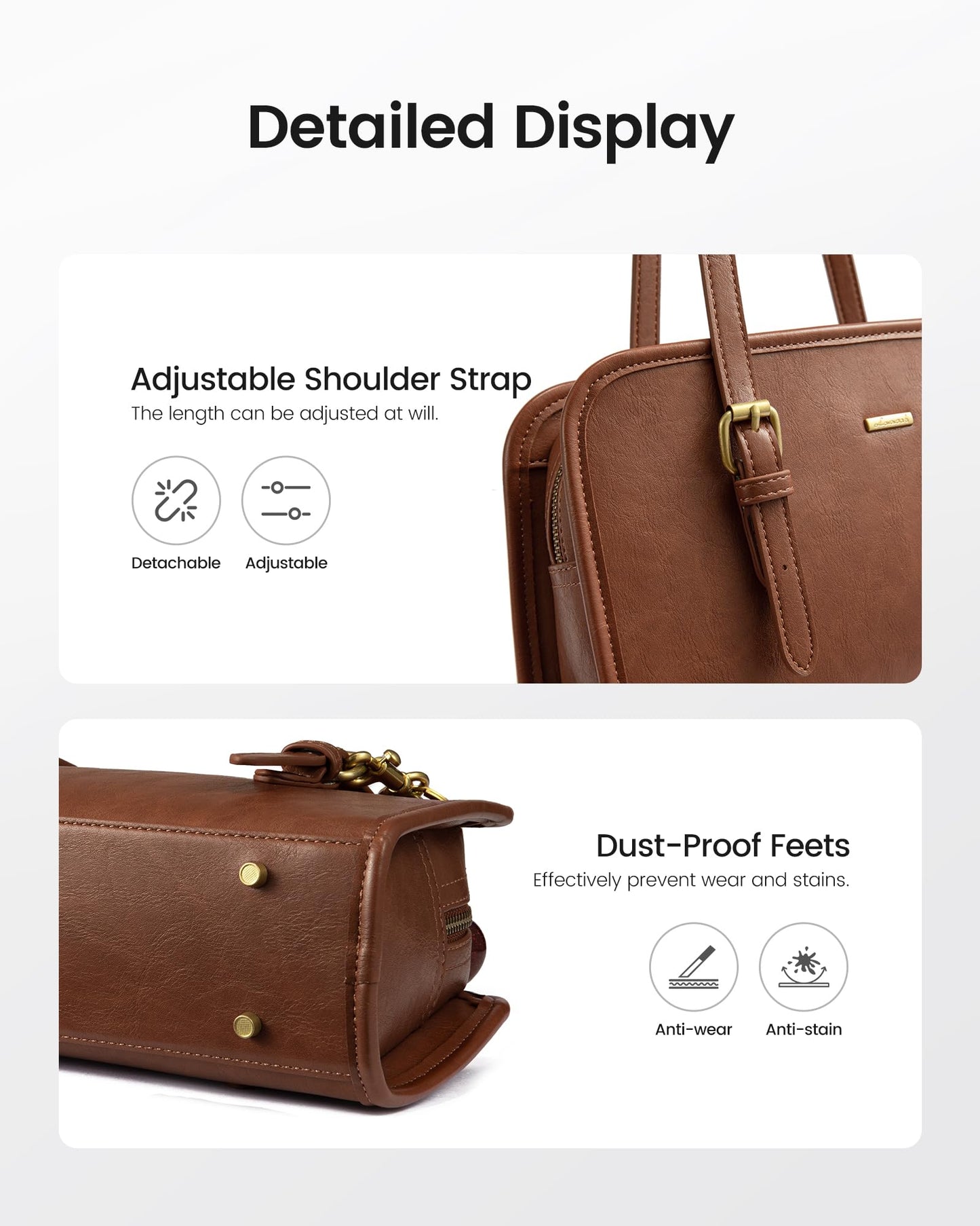 LOVEVOOK Swing Zip Shoulder Bag, Small Purses for Women Trendy Handbags, Mini Vintage Hobo Clutch Leather Tote