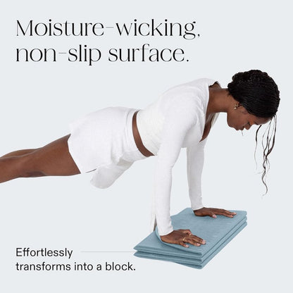 Bala Compact Workout Mat - 12MM Thick, Slip-Resistant & Foldable Yoga Mat for Home Fitness | Ideal for Pilates & Core Training