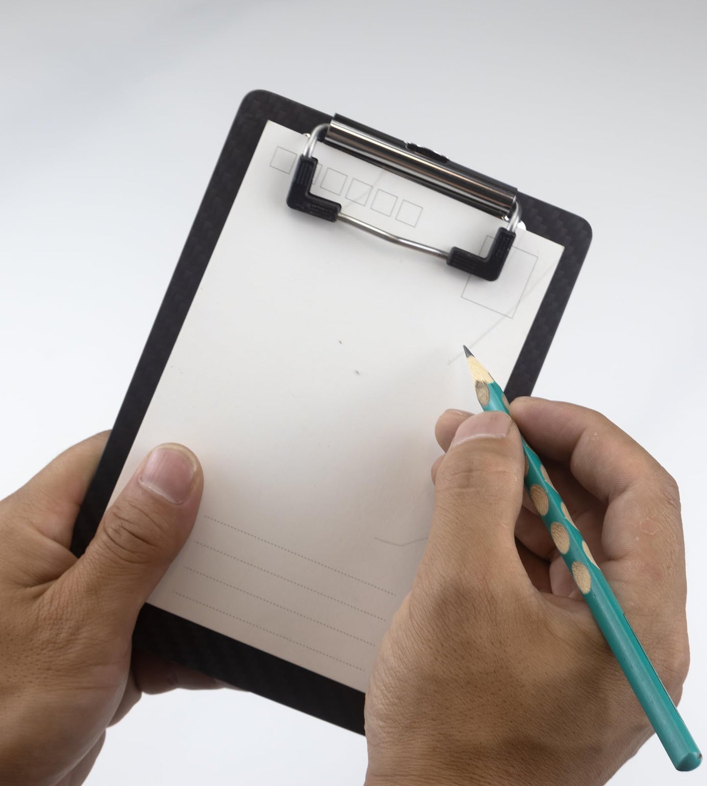 Carbon Fiber Mini Clipboard 4x6,Small Clip Boards A6 Memo Size with 304 Stainless Steel Clip,Portable Pocket Clipboards for Home,Restaurants,Supermarket,Offices,Schools,Factory