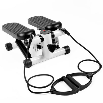 YSSOA Mini Stepper with Resistance Band, Stair Stepping Fitness Exercise Home Workout Equipment for Full Body Workout