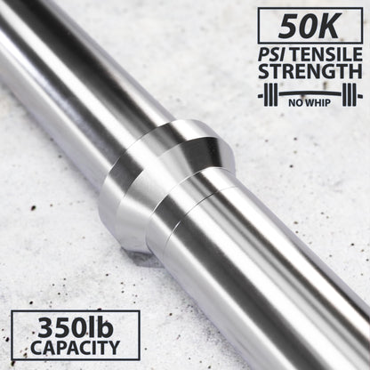 Synergee 1" Olympic Barbell Standard Weightlifting Barbell. 4.7'-foot Bar Weighing 5.58 KG/12.3 LB. Compatible with 1”-Opening Plates.