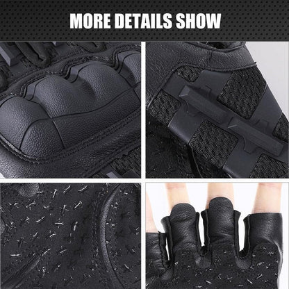 WTACTFUL Fingerless Tactical Gloves for Men Airsoft Paintball Bike Cycling Motorcycle Motorbike Hunting Hiking Work Outdoor Half Finger Gloves Black M