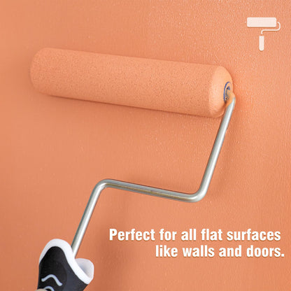 Mister Rui 10 Pack 4 Inch High Density Foam Paint Roller Covers - Small Mini Rollers for Painting Walls, Cabinets, Cupboards, Doors