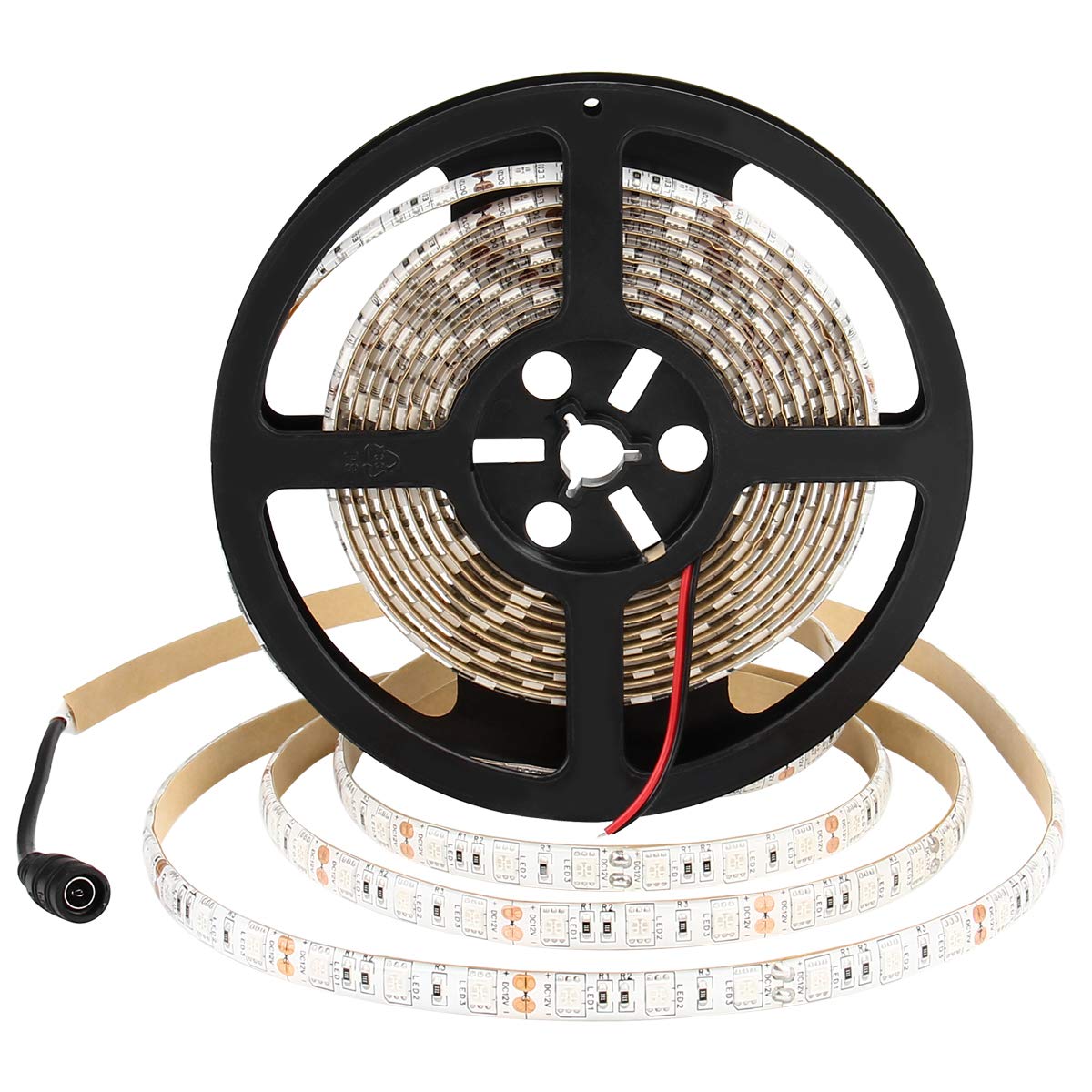 SUPERNIGHT 16.4FT LED Strip Light, Waterproof 12V 60W Green Rope Lights, 300 LEDs 5050 Tape Lights for Bedroom, Kitchen, Mirror, Home Decoration