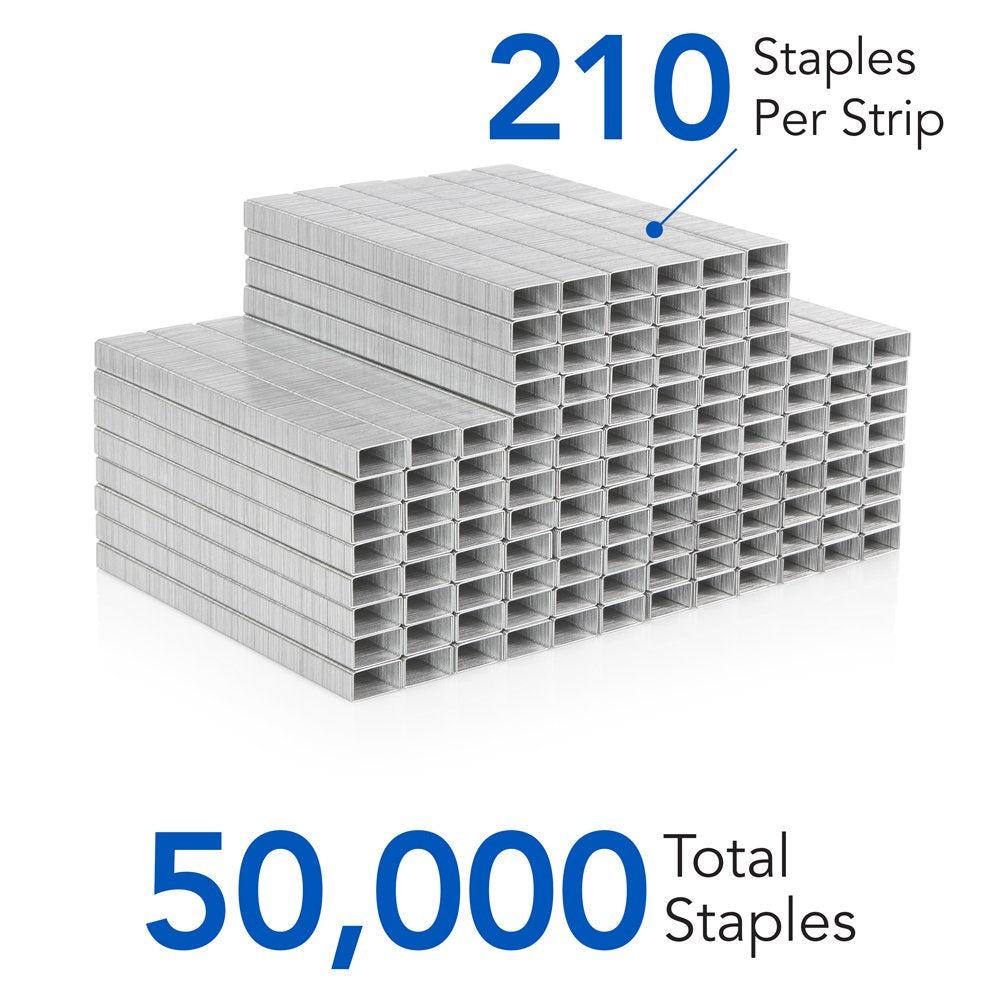 Swingline Staples, Standard Staples for Desktop Staplers, 1/4" Length, 210/Strip, 5000/Box, 10 Pack (35111)