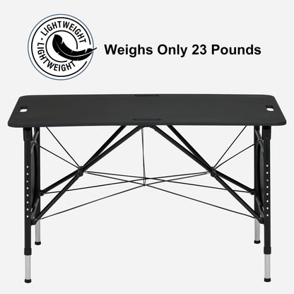 Mars Foldable and Portable Athlete Support Hub and Sports Training Treatment Recovery Station Desk & Kinesiology Taping Table-Lightweight only 22lbs