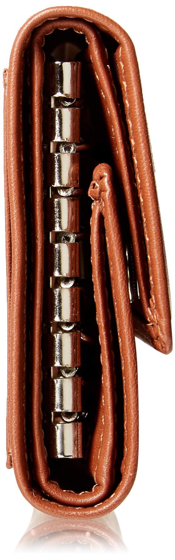 Royce Leather Trifold Key Case Organizer Wallet In Genuine Leather Tri-Fold Wallet, Tan