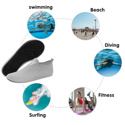 Spesoul Womens Mens Water Shoes Quick Dry Beach Swim Shoes Barefoot Aqua Socks Outdoor Sand Socks for Pool River 7-8 Women/5.5-6.5 Men