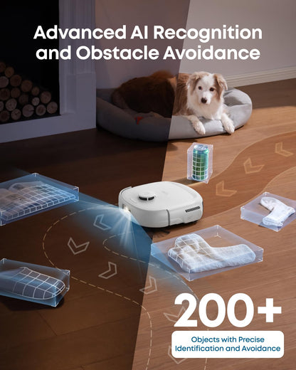 eufy Robot Vacuum E25, HydroJet System with Roller Mop, 20,000 Pa Turbo Suction, All-in-One Robot Vacuum and Mop Combo, Edge-to-Corner Cleaning, Zero-Tangle Design, AI Obstacle Avoidance (Upgraded)