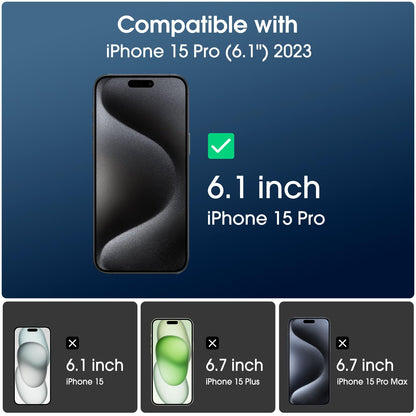 amFilm Easiest Installation OneTouch for iPhone 14 Pro [6.1 Inch] Screen Protector Tempered Glass, Auto-Alignment Tech, Bubble Free and Full Coverage Case Friendly, Anti-Scratch 2 Pack