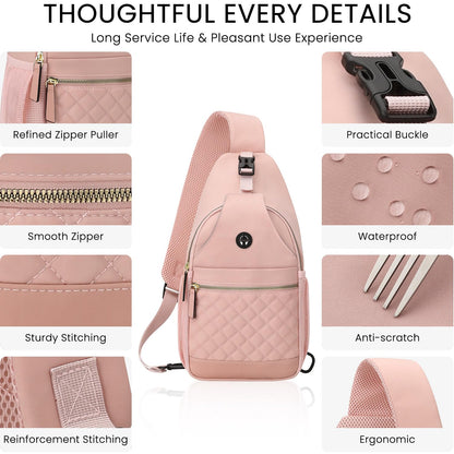 Small Crossbody Purses Bags for Women Men Travel, Chest Sling Bag Women Casual Cross Body Bag for Woman Sling Backpack