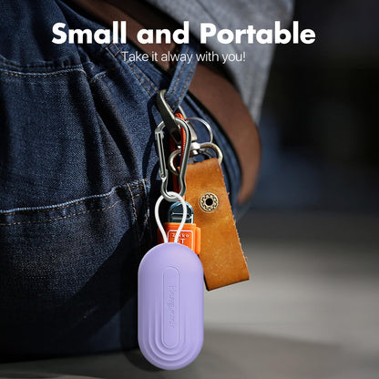 Hearprotek Earplug Cases, Portable Earplug Holder, Mini Storage Case Earbud Plug Organizer Ear Plug Case Durable Small Carrying Case for Travel, Business Trip (Purple)