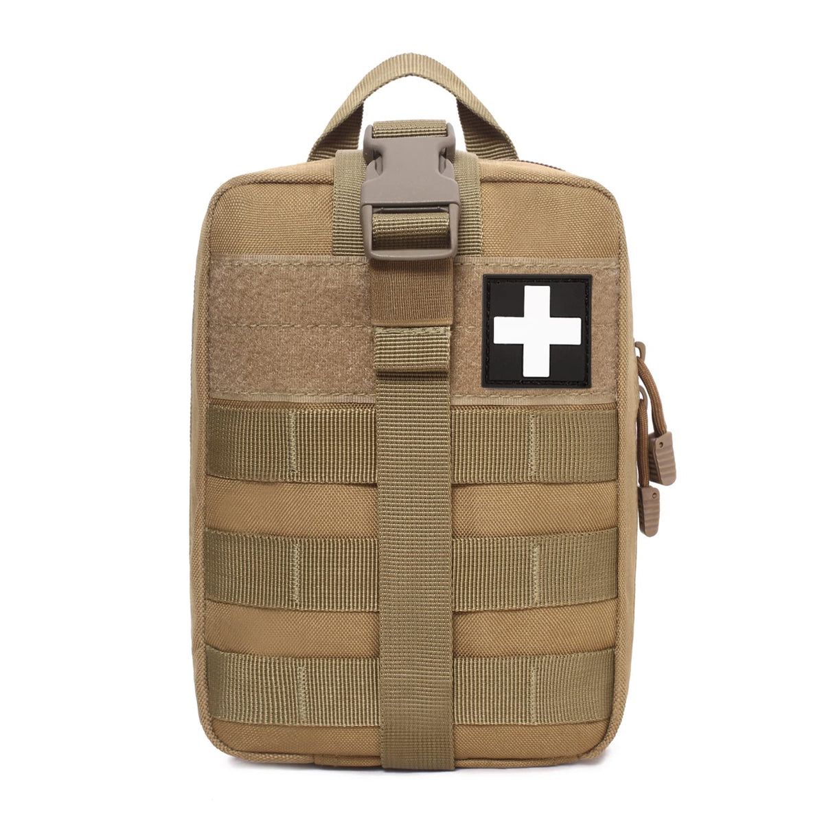 Honestptner Molle Pouch, Sturdy 600D Nylon Tactical Medical Pouch,Rip-Away EMT First Aid Pouch (Bag Only)