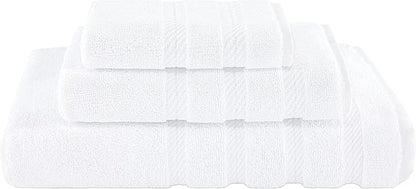 American Soft Linen Premium 3 Piece Towel Set, 1 Bath Towel 1 Hand Towel 1