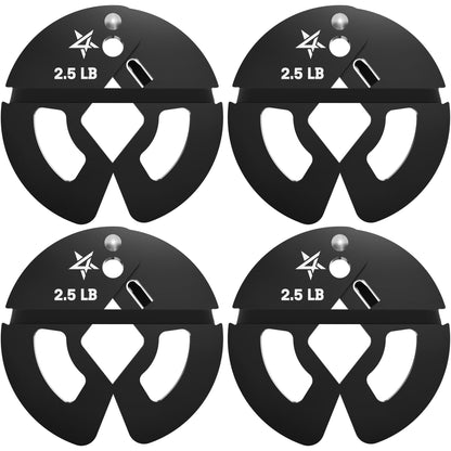 Yes4All Fractional Weight Plates Set, Available In Steel And Rubber, Set of 2/4/6 Plates in 1.25LB, 2.5LB, or 5LB Sizes, Micro Change Plates for Dumbbell and Olympic Barbell Weightlifting