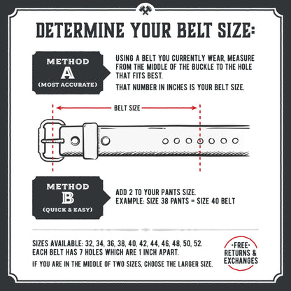 American Made Mens Belts for Jeans | Leather Belts for Men | Brown Belt Men Size 36