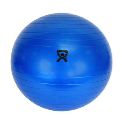CanDo Inflatable Exercise Ball - Blue 34", Durable Extra Thick Non-Slip Stability Ball for Core Workouts, Yoga, Pilates, Active Seating, Physical Therapy, Pregnancy, Home Gym, Flexibility